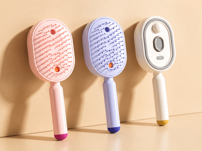 LumiMist Pro Scalp Brush - Ivory, Blush, Lavender